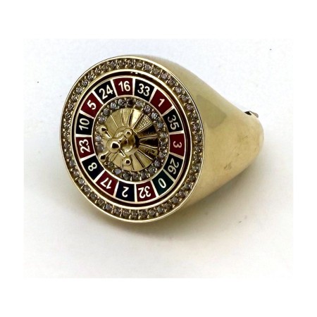 Anillo ruleta de oro 18k